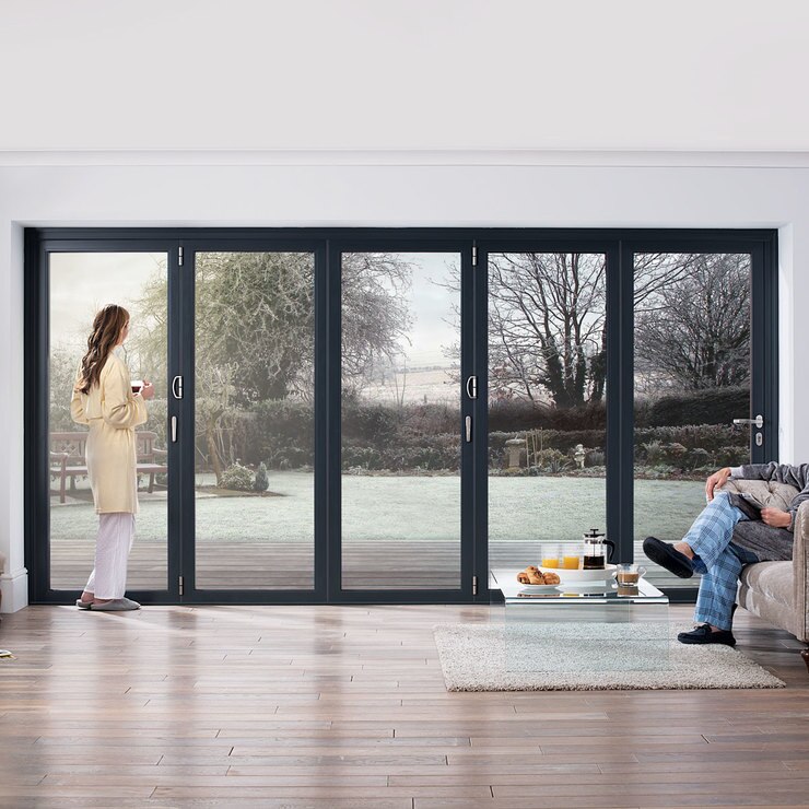 Origin Bifold Door up to 5m available in 2 colours Costco UK