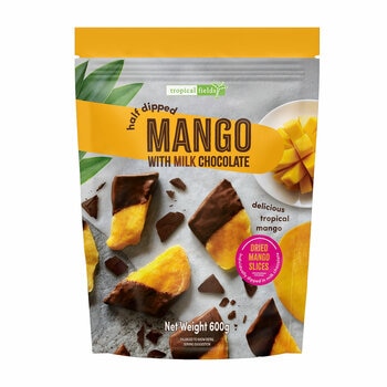 Tropical Fields Milk Chocolate Dipped Mango, 600g