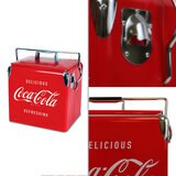 Coca-Cola Retro Ice Chest Cooler with Bottle Opener
