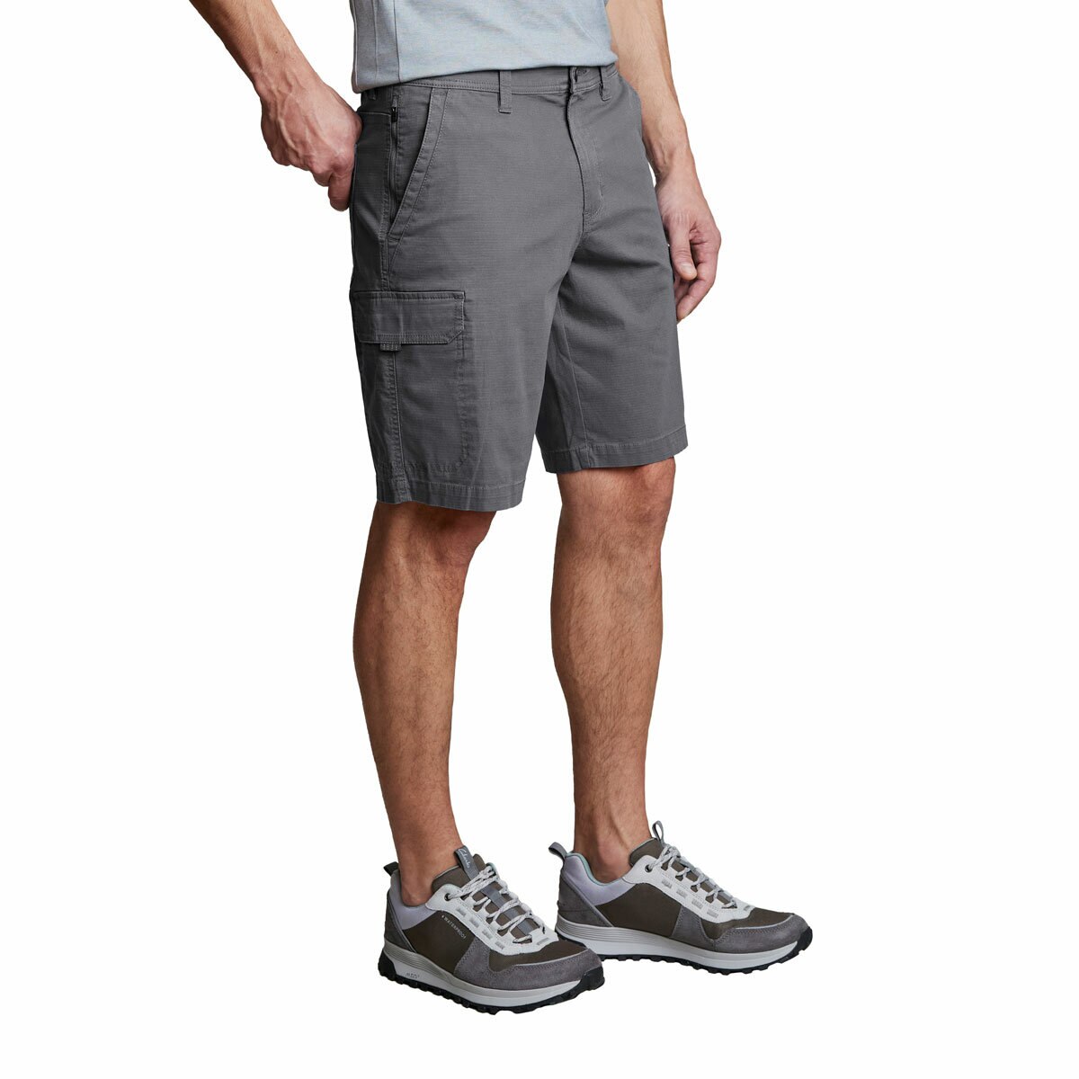 Copper & Oak Mens Cargo Shorts in Grey