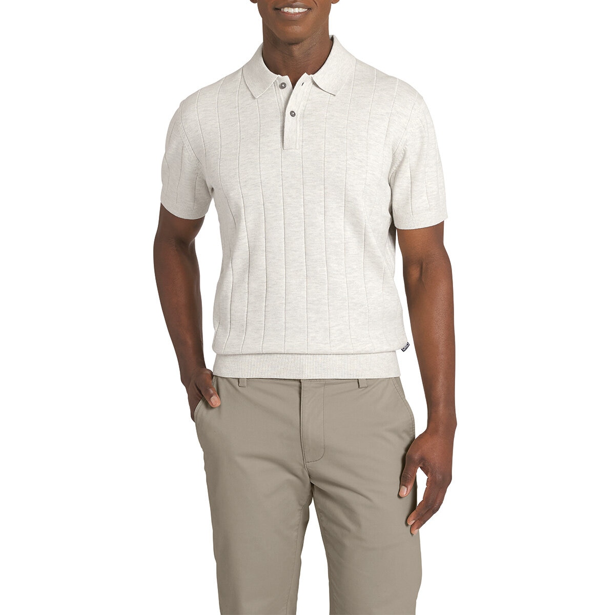 Chaps Men's Ribbed Knit Polo Chaps Men's Ribbed Knit Polo