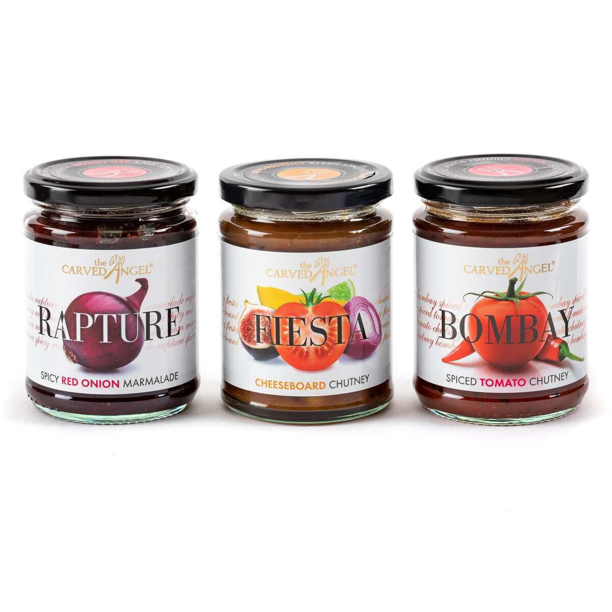 The Carved Angel Chutney Kings Assortment - Rapture, Fiesta and Bombay
