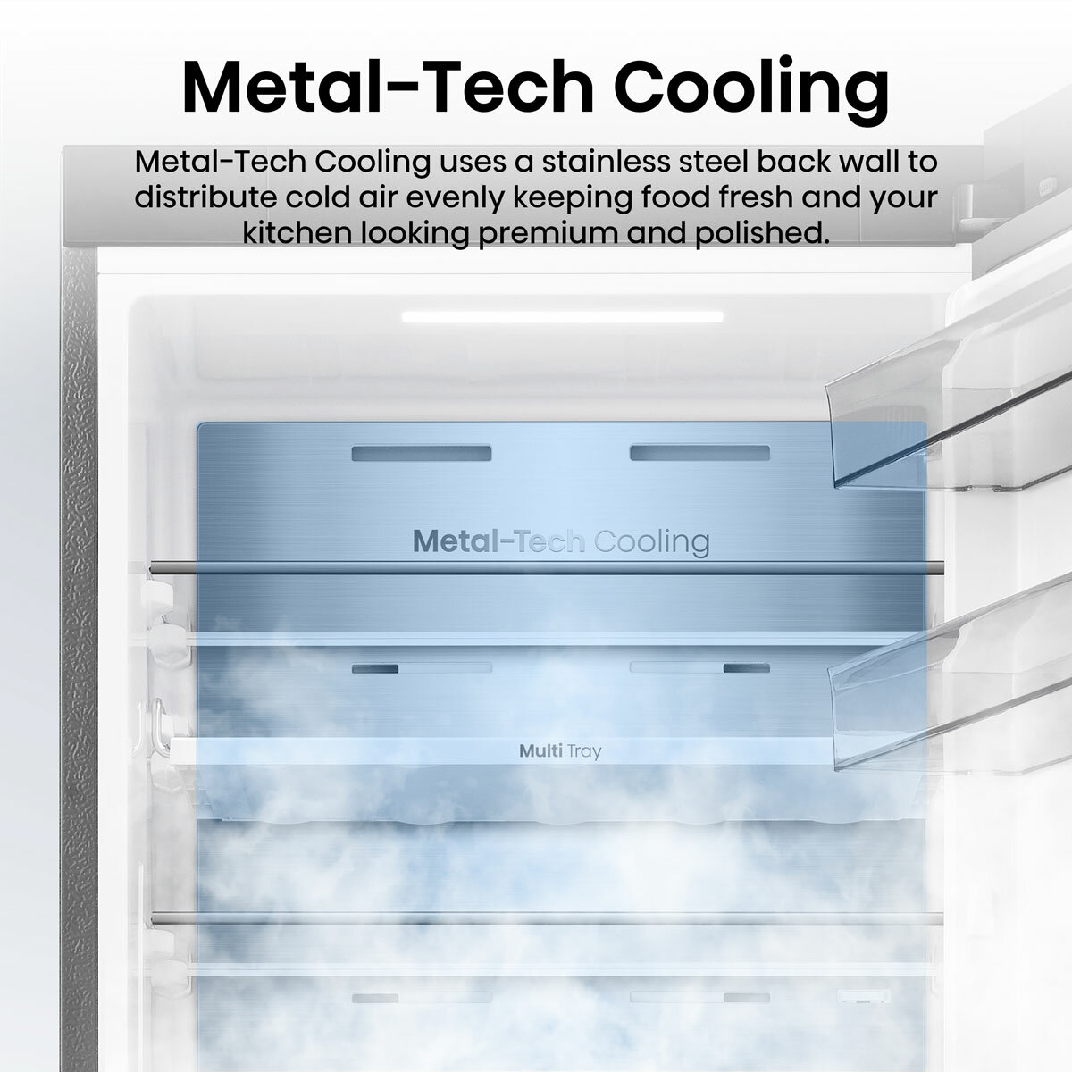 Hisense RB3K330SAIE, Kitchen Fit Fridge Freezer, E Rated in Silver