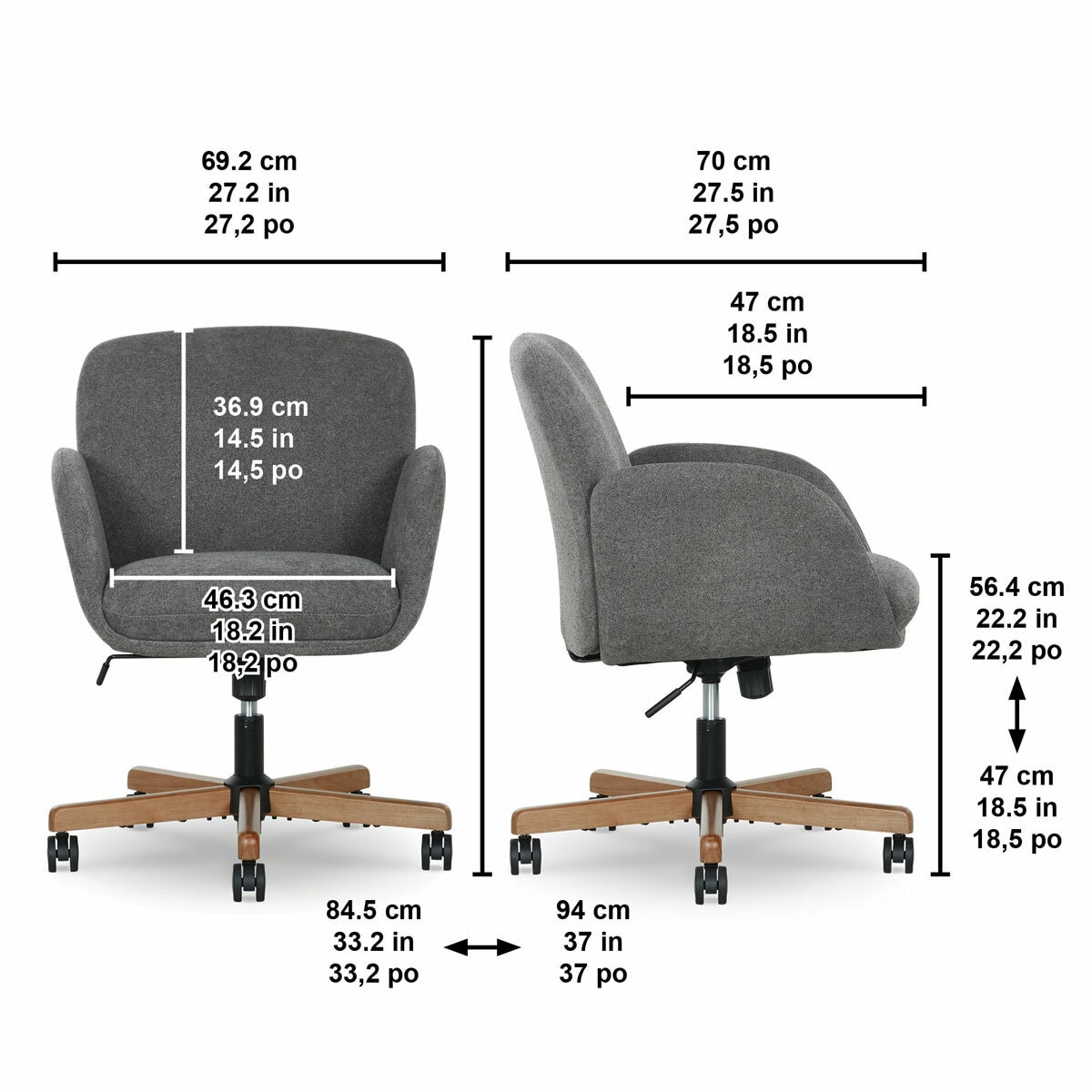 Chair dimensions Chair dimensions