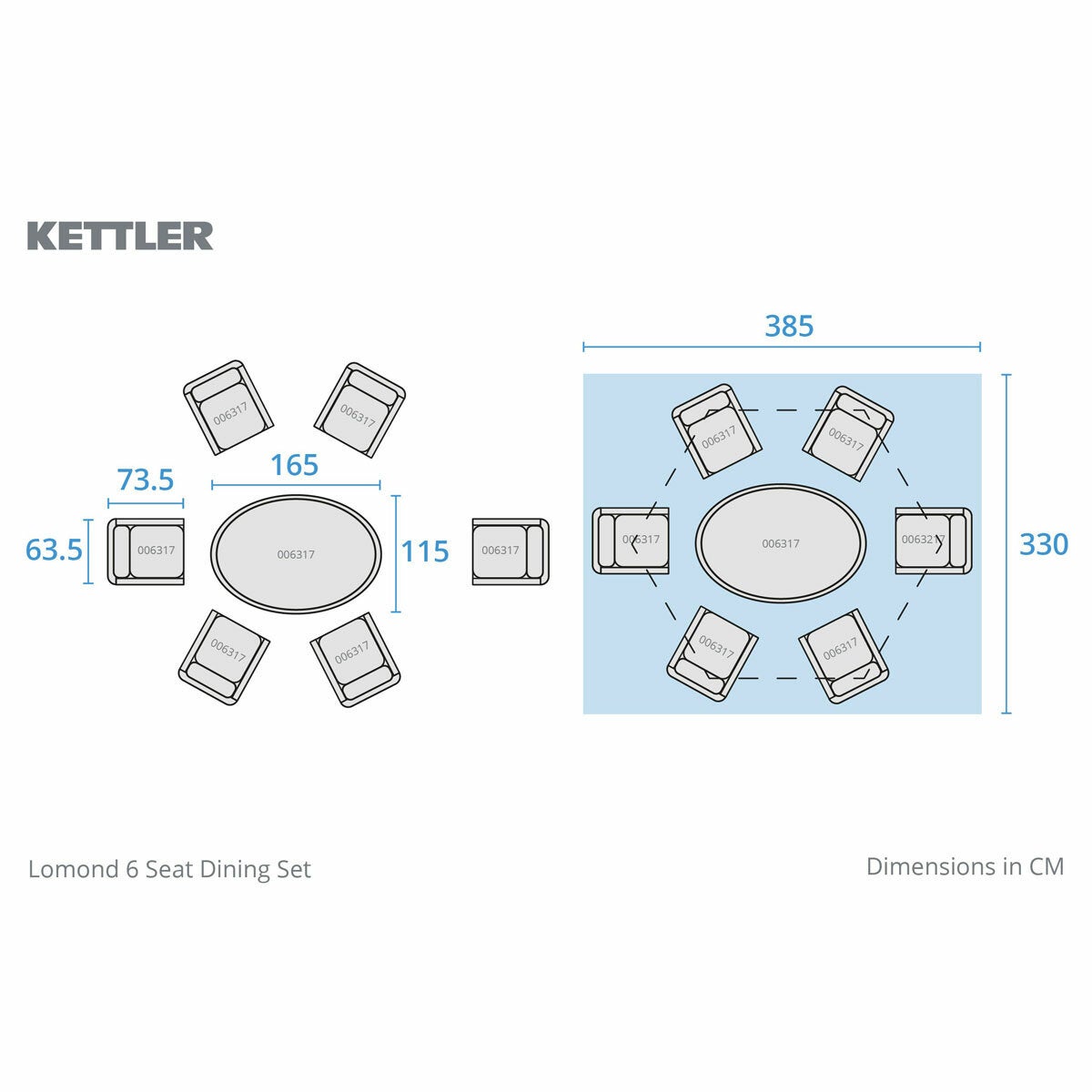 Kettler Lomond 6 Piece Wicker Dining Set Kettler Lomond 6 Piece Wicker Dining Set