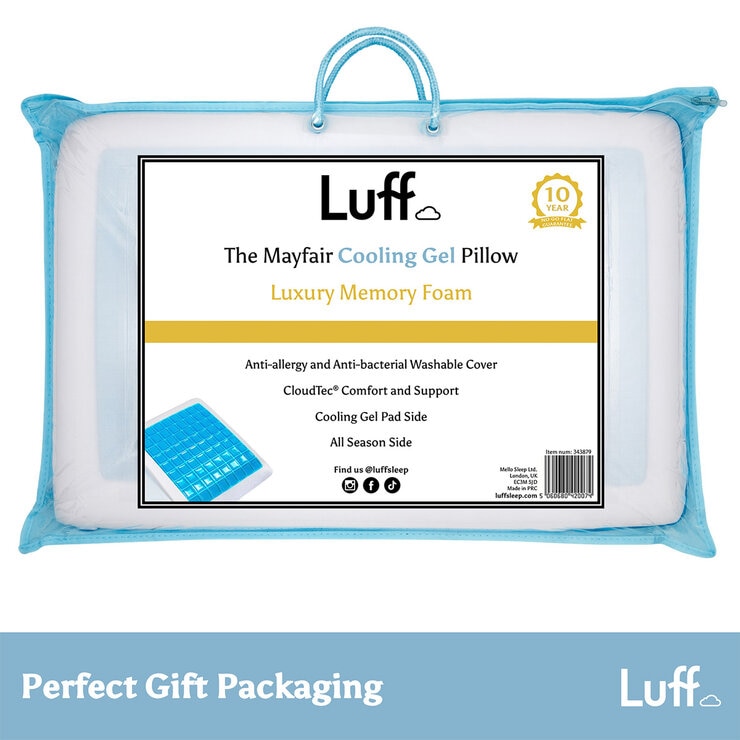 Luff Mayfair Cooling Gel Memory Foam Pillow