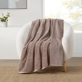 Casual Living Textured Plush Throw in Taupe, 127 x 177 cm