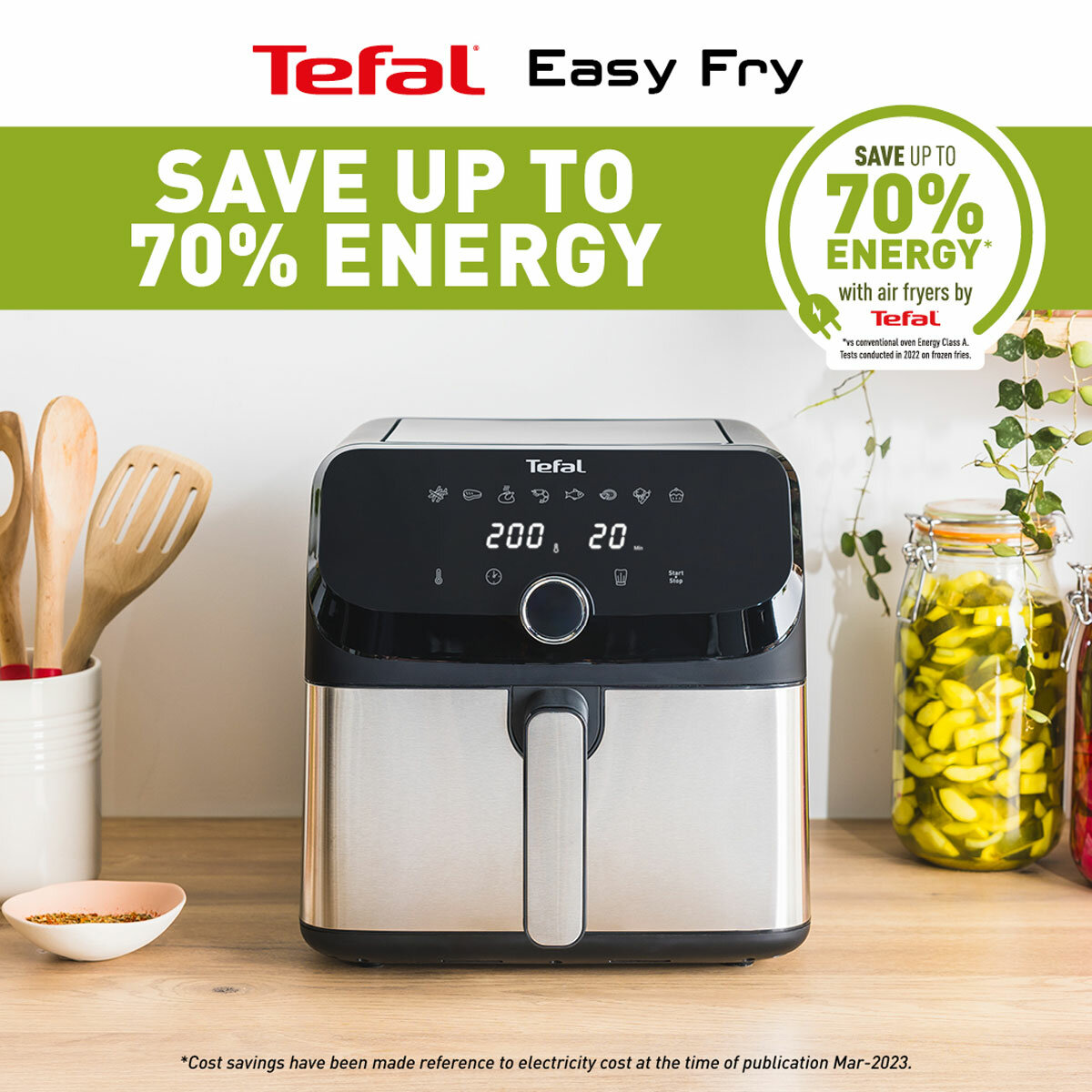 Tefal Easy Fry Mega Air Fryer 7.5L, EY855D40 Tefal Easy Fry Mega Air Fryer 7.5L, EY855D40