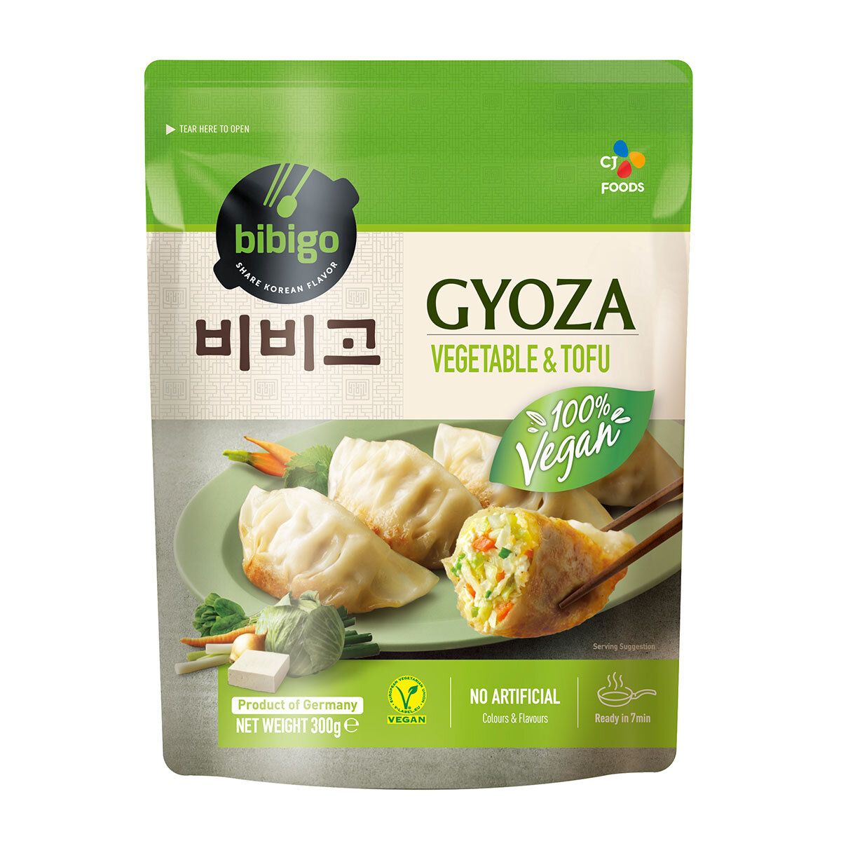 Bag of Bibigo Vegetable and Tofu Gyoza