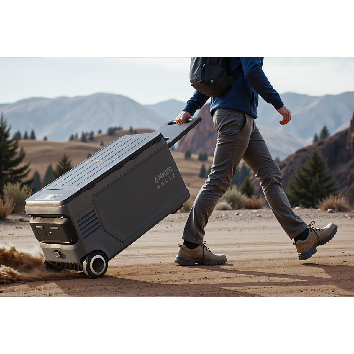 Anker Solix EverFrost 2 58L Electric Powered Cooler with 2 Batteries