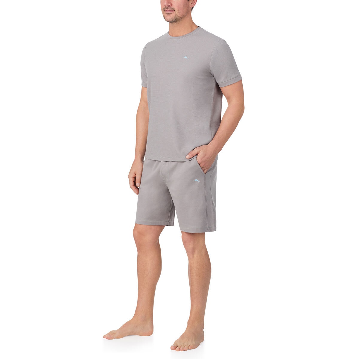 Tommy Bahama Men's Knit Lounge Set in Grey