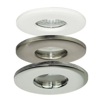 Lighting Luceco Gu10 Ip65 Fire Rated Water Resistant Down Lights No Lamps In 3 Colours