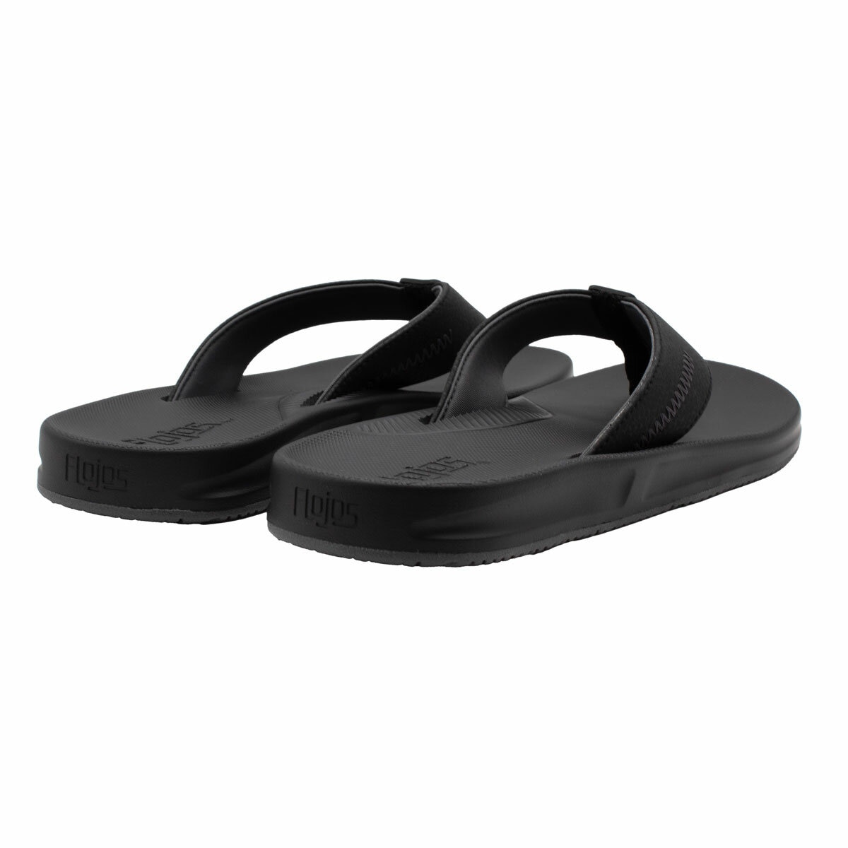Flojos Mens Eves Flip Flop in Black