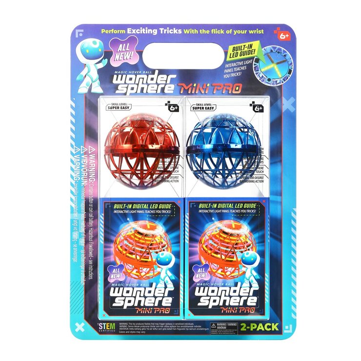 Wonder Sphere Mini Pro Magic Hover Ball- 2 pack (6+ Years)