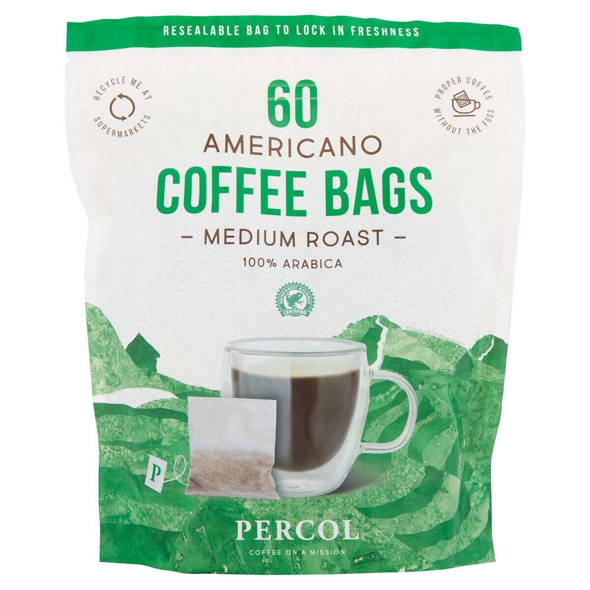 Gourmet shop coffee bags