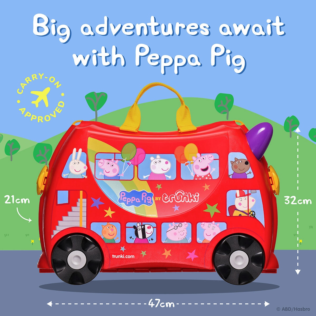 Trunki Peppa Pig Kids Ride-On Suitcase