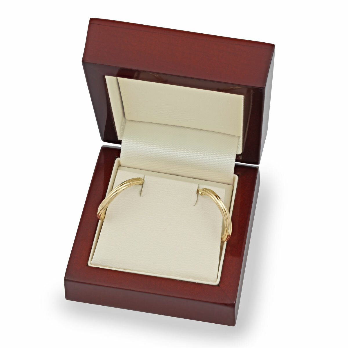 14ct Yellow Gold Textured Hoop Earrings