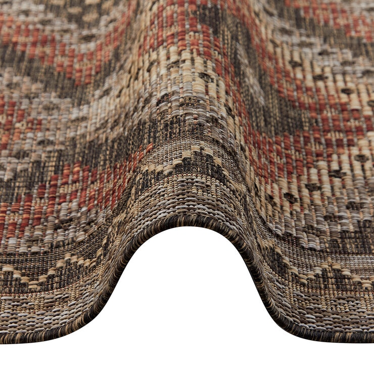 Concept Looms Sumac Brown Rust Indoor Outdoor Rug, in 3 Sizes Concept Looms Sumac Brown Rust Indoor Outdoor Rug, in 3 Sizes