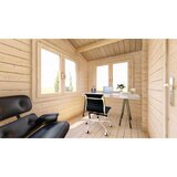 Installed Shire Whinfell 44mm Log Cabin 20 x 10ft (6 x 3m)
