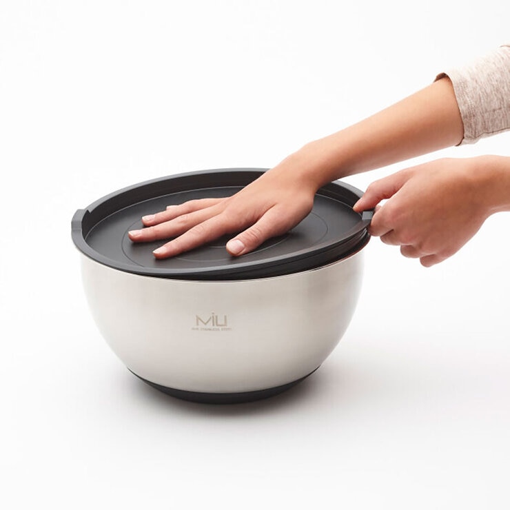 Miu Stainless Steel Mixing Bowl with Graters, 8 Piece Set