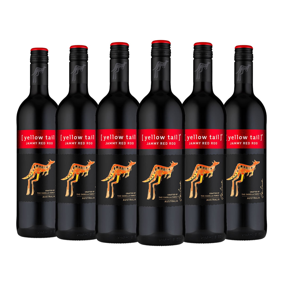 Yellow Tail Jammy Red Roo, 6 x 75cl