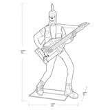 Buy Halloween Skeleton Punk Rocker Dimensions Image at Costco.co.uk