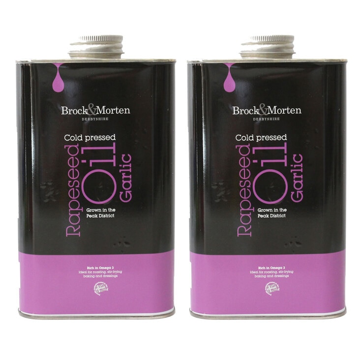Brock & Morten Garlic Flavoured Rapeseed Oil, 2 x 1L Brock & Morten Garlic Flavoured Rapeseed Oil, 2 x 1L