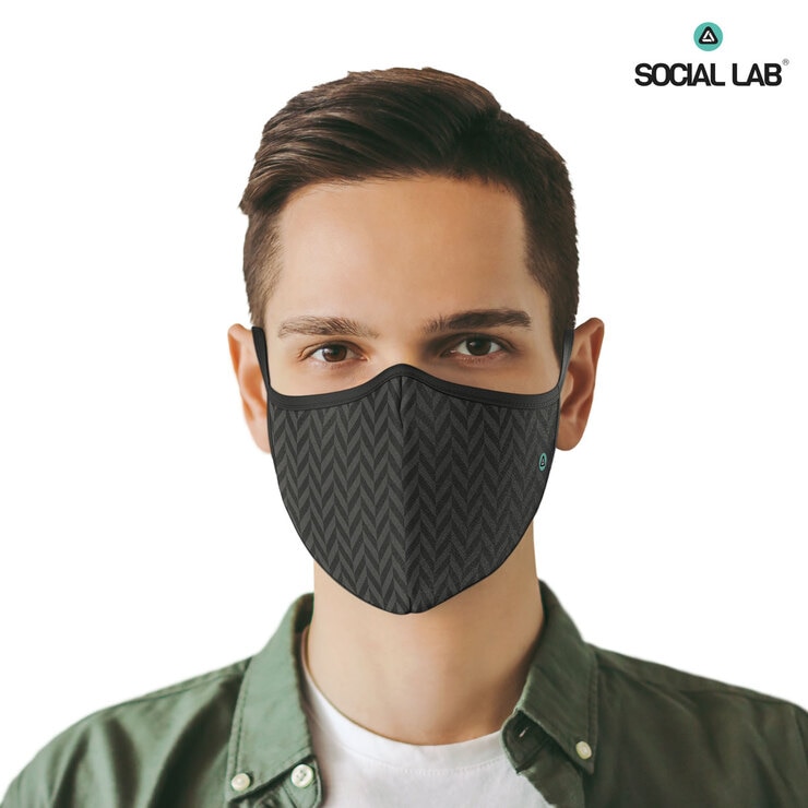 Social Lab Triple Layer Men's Reusable Face Masks, 4 Pack Costco UK