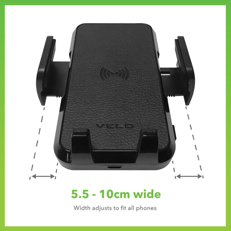 VELD 10W Fast Wireless Car Charging Pad with Super Fast Max 30W 2 Port