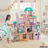 KidKraft Rosewood Mansion Dollshouse + 24 Pieces of Furniture With EZ Kraft Assembly (3+ Years)