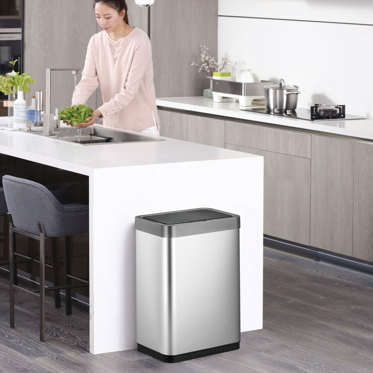 EKO Mirage XSensor 20+20L Stainless Steel Sensor Bin Costco UK