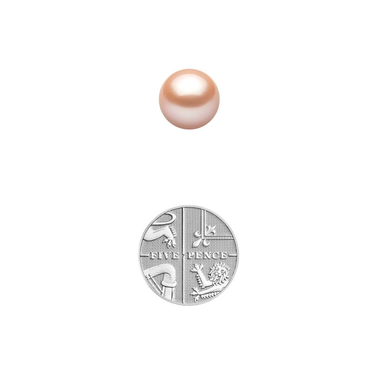 Freshwater Peach Pendant, 18ct White Gold Freshwater Peach Pendant, 18ct White Gold