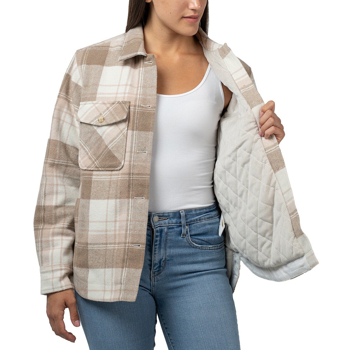 Jachs Ladies Quilted Shacket Jachs Ladies Quilted Shacket