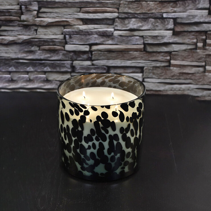 Torc 4 Wick Large Scented Candle in Handblown Glass, Bamboo & Cedar ...