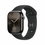Apple Watch Series 10 GPS + Cellular, 46mm Slate Titanium Case with Black Sport Band S/M, MWYD3QA/A