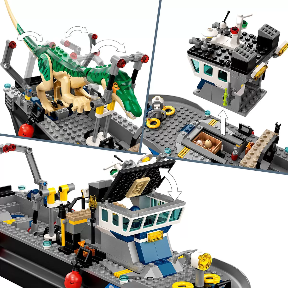LEGO Jurassic World Baryonyx Dinosaur Boat Escape - Model 76942 (8+ Years)