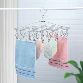 SimplyKleen Stainless Steel Laundry Hanger, 2 Pack