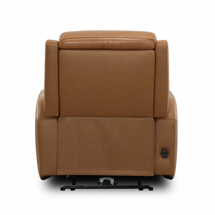 Simon Li Wren Brown Leather Power Reclining Armchair with Power Headrest Simon Li Wren Brown Leather Power Reclining Armchair with Power Headrest