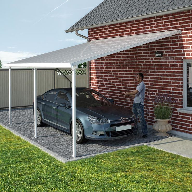 Palram Feria 3 Veranda Patio Cover in White, 3 x 6.10m Palram Feria 3 Veranda Patio Cover in White, 3 x 6.10m