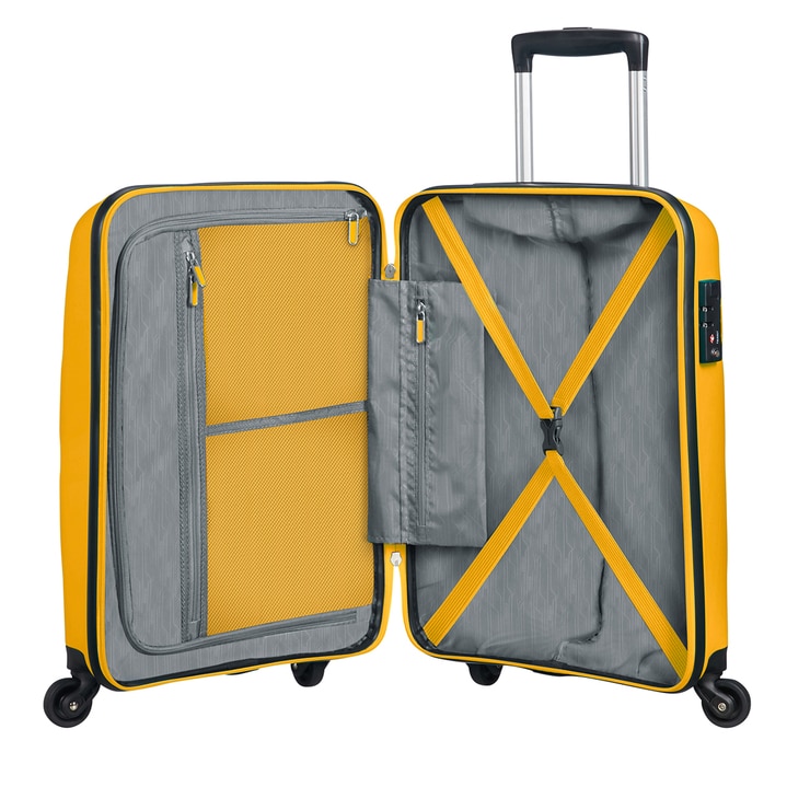 American Tourister Bon Air 55cm Carry On Spinner Case, Yellow Costco UK