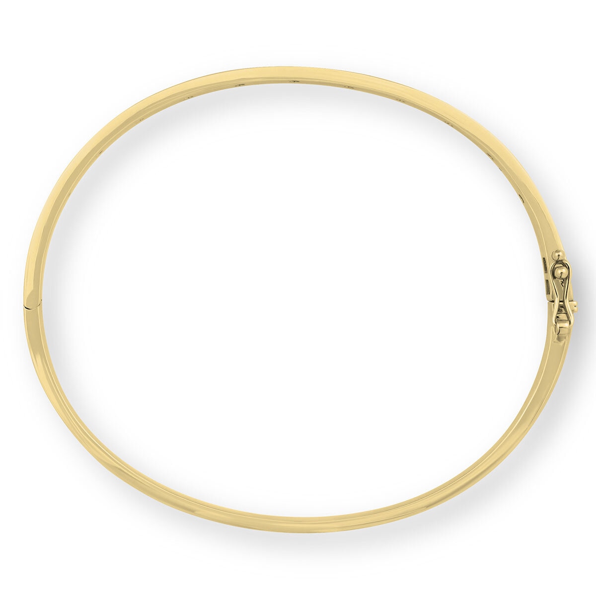 0.30ctw Round Brilliant Cut Diamond Bangle, 14ct Yellow Gold