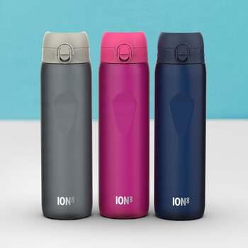 Ion8 Leakproof 1L Water Bottle, 3 Pack