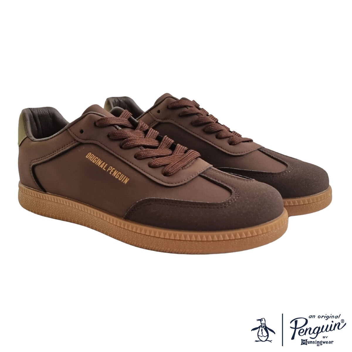 Penguin Salsa Mens Trainer in Brown