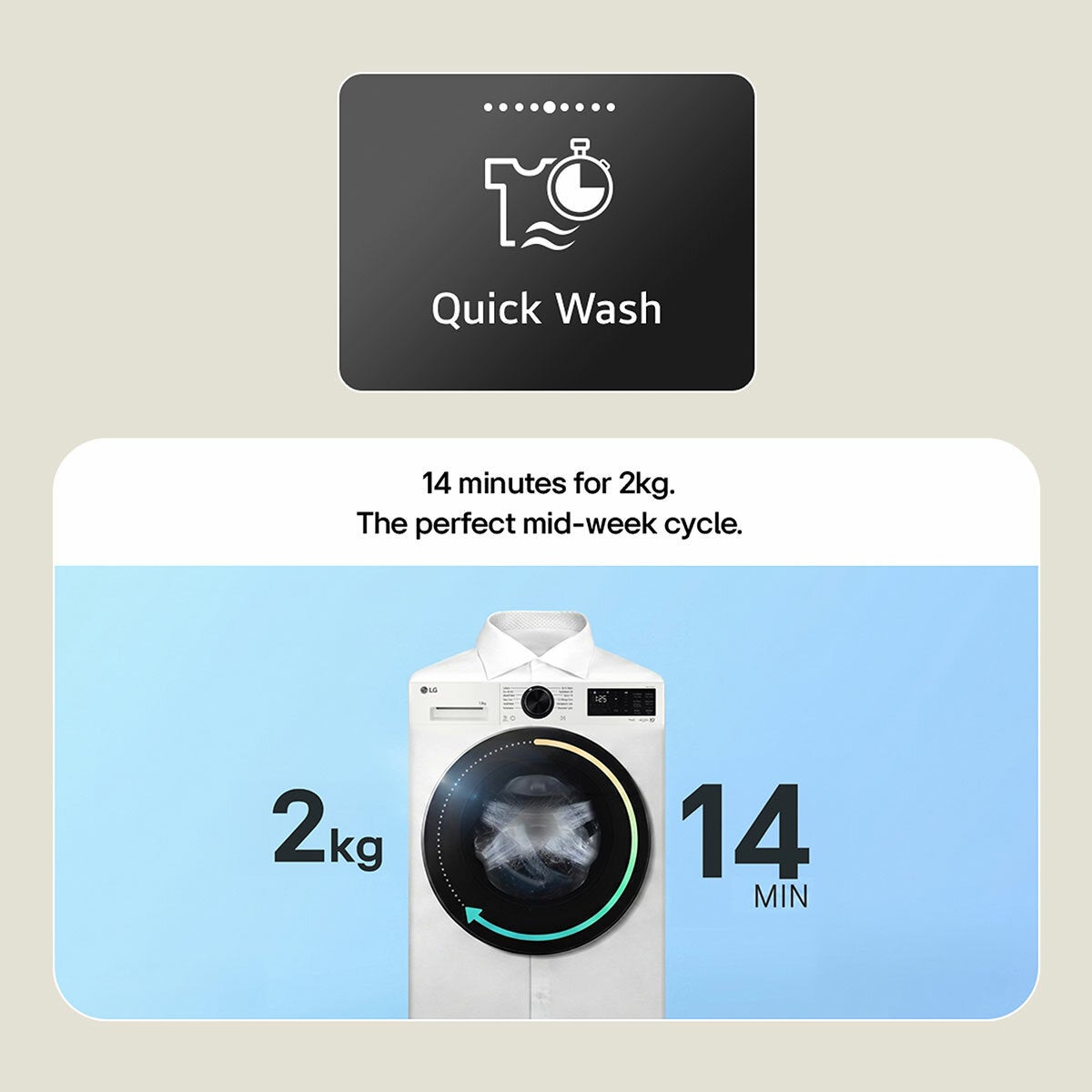 LG Series 4, FWY606NCLN1 10/6kg Washer Dryer, E Rated in Black LG Series 4, FWY606NCLN1 10/6kg Washer Dryer, E Rated in Black