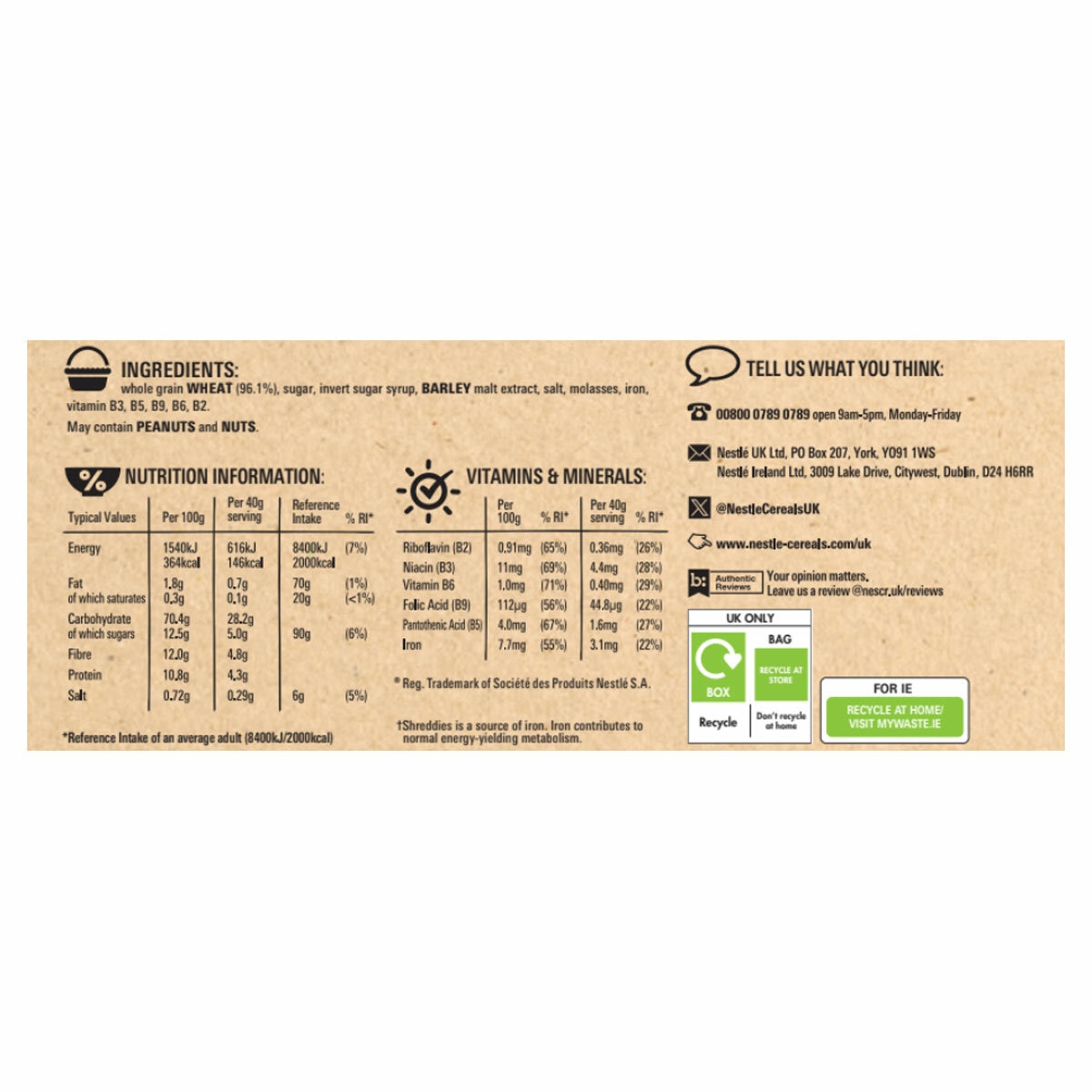 ingredients information