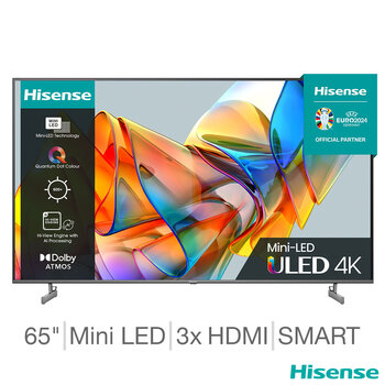 Hisense 65U6KQTUK 65 Inch Mini LED 4K UHD Smart TV