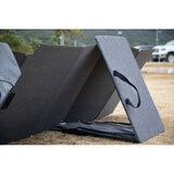 Lifestyle image of solar panel showing back