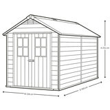 Keter Newton 7ft 6" x 11ft (2.3 x 3.5m) Storage Shed