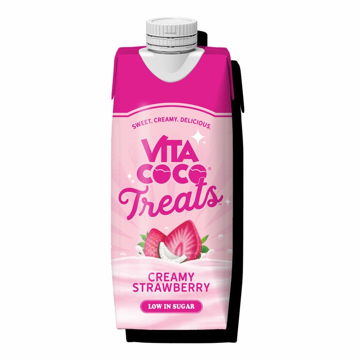 Vita Coco Treats Creamy Strawberry Coconut Water, 330ml