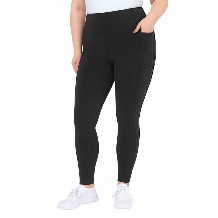 Mondetta Women's Ribbed Panel Tight